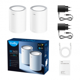 Cudy BE3600 Gigabit Mesh Wi-Fi 7 System | 2-Pack